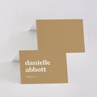 Music Lovers Place Cards Tan Signature