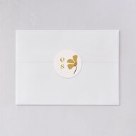 Flower Market Wedding Stickers Gold Circle