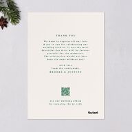 Classic Holiday Stripes Holiday Cards Jewel Green Signature Blank Portrait  Standard