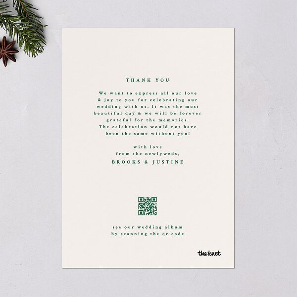 Classic Holiday Stripes Holiday Cards Jewel Green Signature Blank Portrait Standard