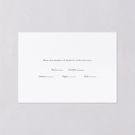 Simple Modern Photo QR Wedding Response Cards Pure White Signature Standard
