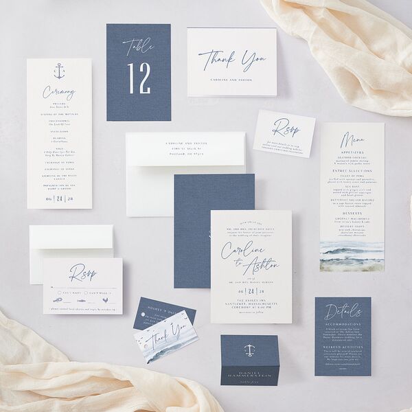 Coastal Love Thank You Cards Cruise