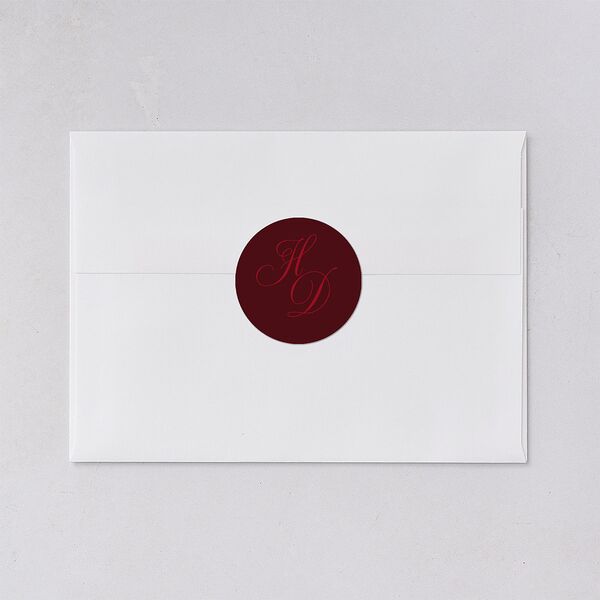 Holiday Eclectic Wavy Frame Holiday Stickers Ruby Circle