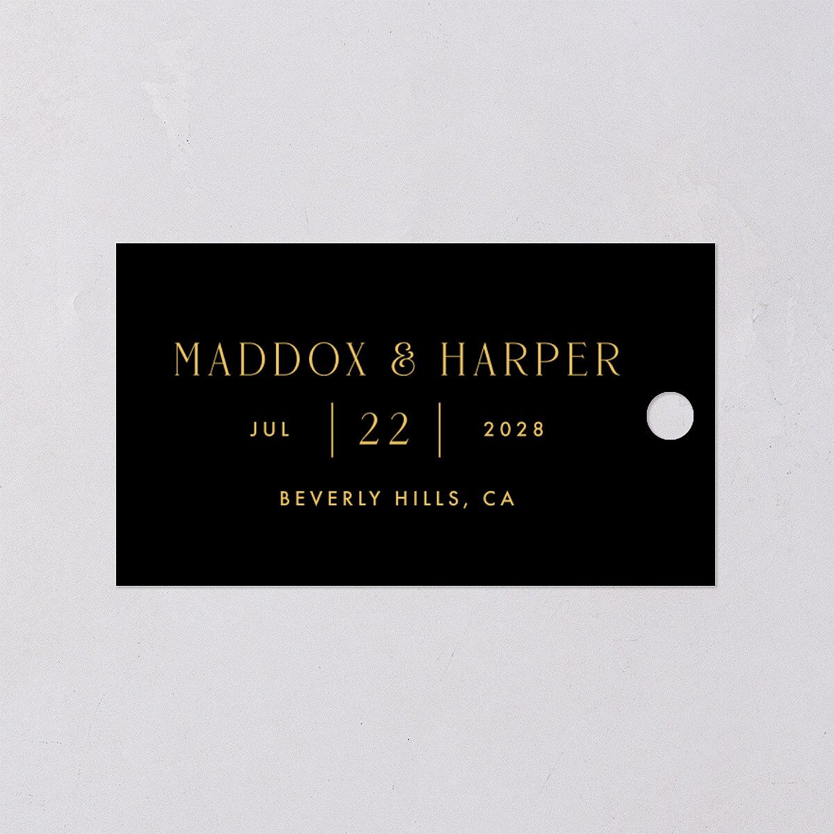 Vintage Hollywood Favor Gift Tags Licorice Signature