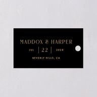 Vintage Hollywood Favor Gift Tags Licorice Signature