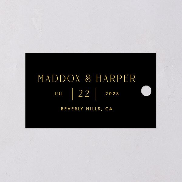 Vintage Hollywood Favor Gift Tags Licorice Signature