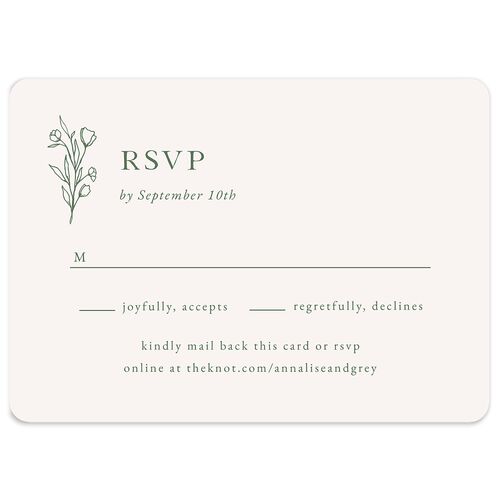 Simple Rustic Wreath Wedding Response Cards Eucalyptus Signature Rounded