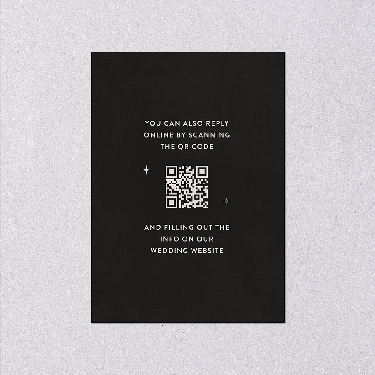 Moody Gothic Rose Wedding Response Cards Midnight Signature Standard