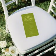 Til Death Do We Disco Wedding Programs Pear Signature