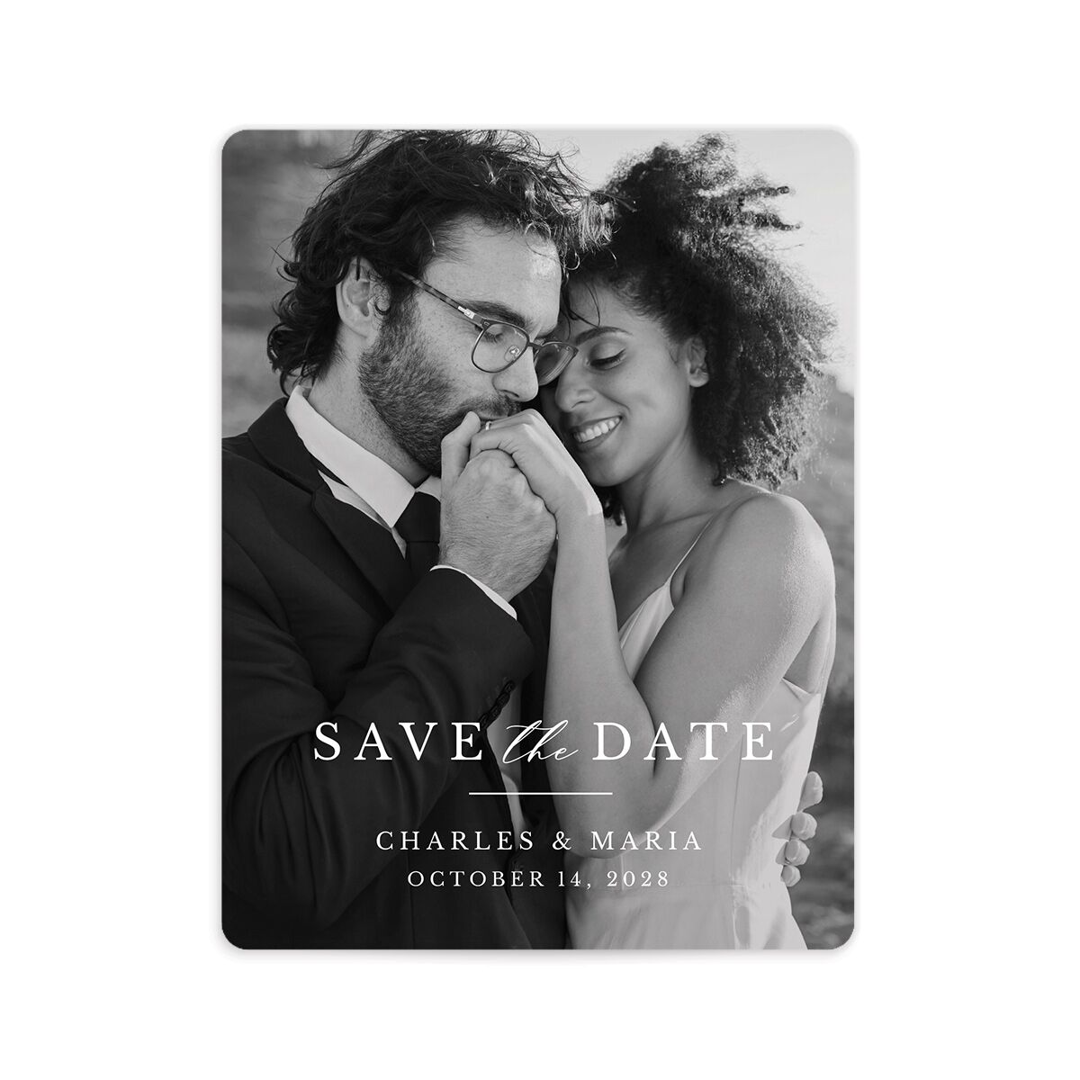 Simple Eucalyptus Save The Date Magnets