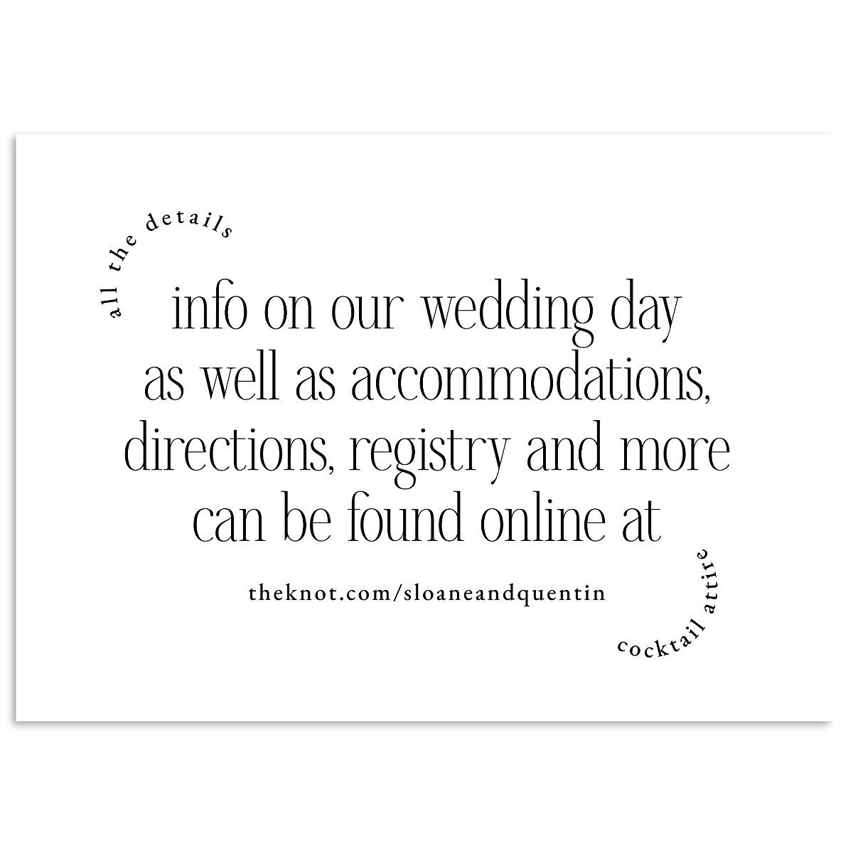 Accent Arches Wedding Enclosure Cards