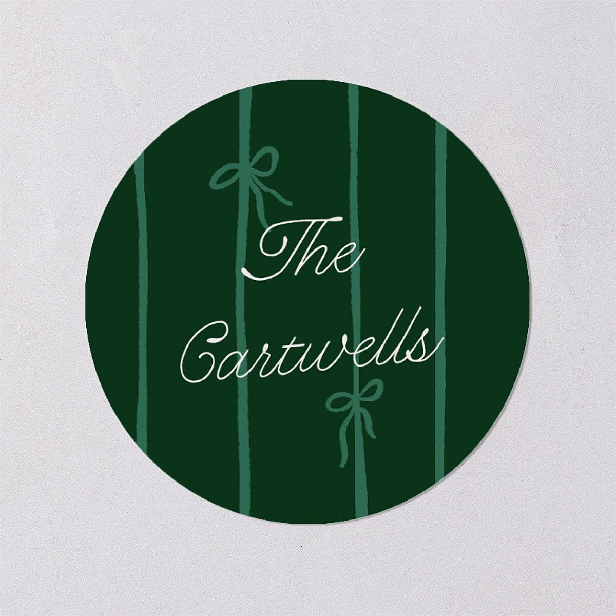 Whimsical Hand Drawn Photo Frames Holiday Stickers Eucalyptus Circle