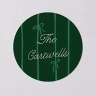 Whimsical Hand Drawn Photo Frames Holiday Stickers Eucalyptus Circle