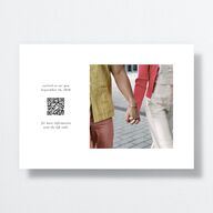 Simple Square Save the Date Cards Pure White Signature smooth No