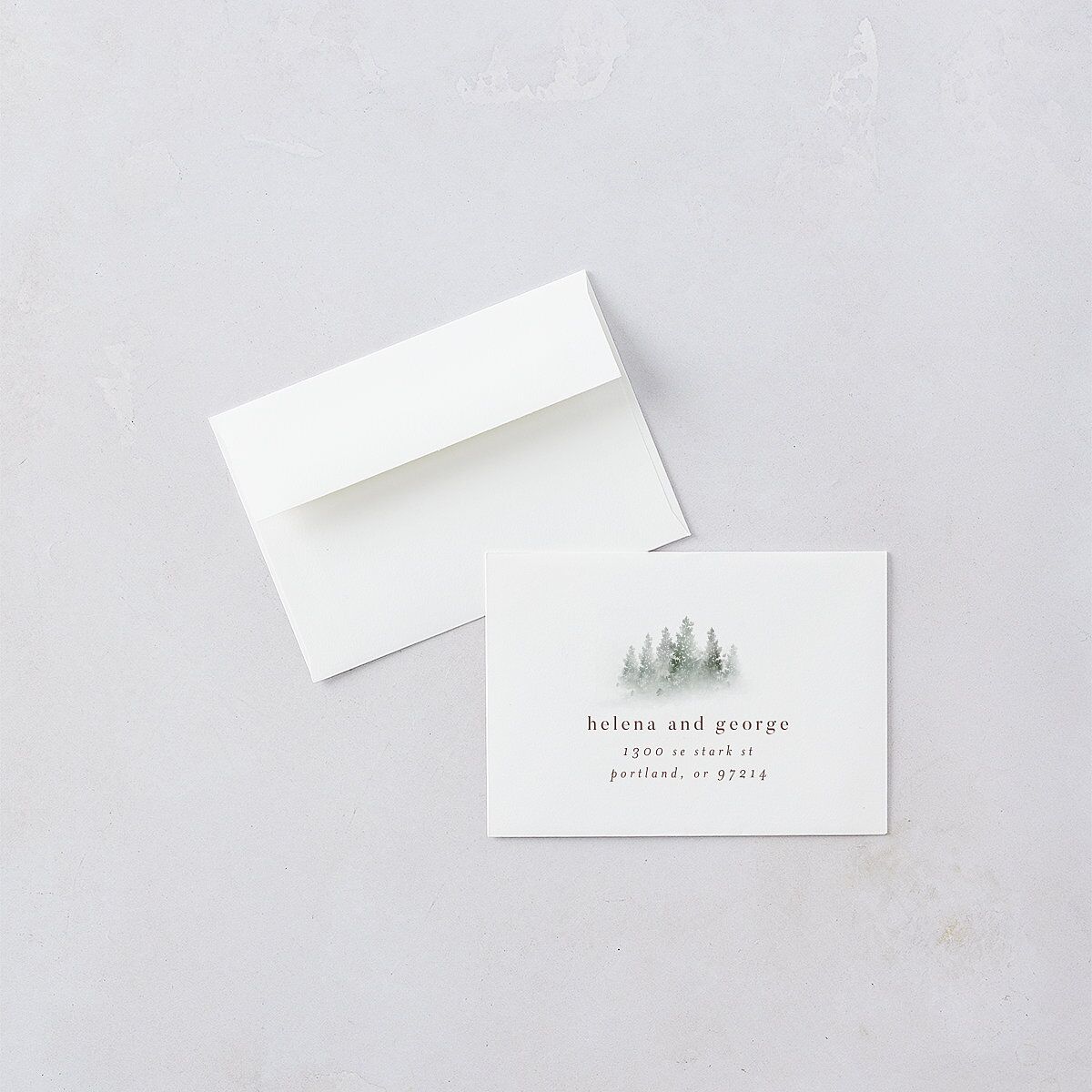 Mountain Mist Wedding Response Cards Fawn Signature Standard