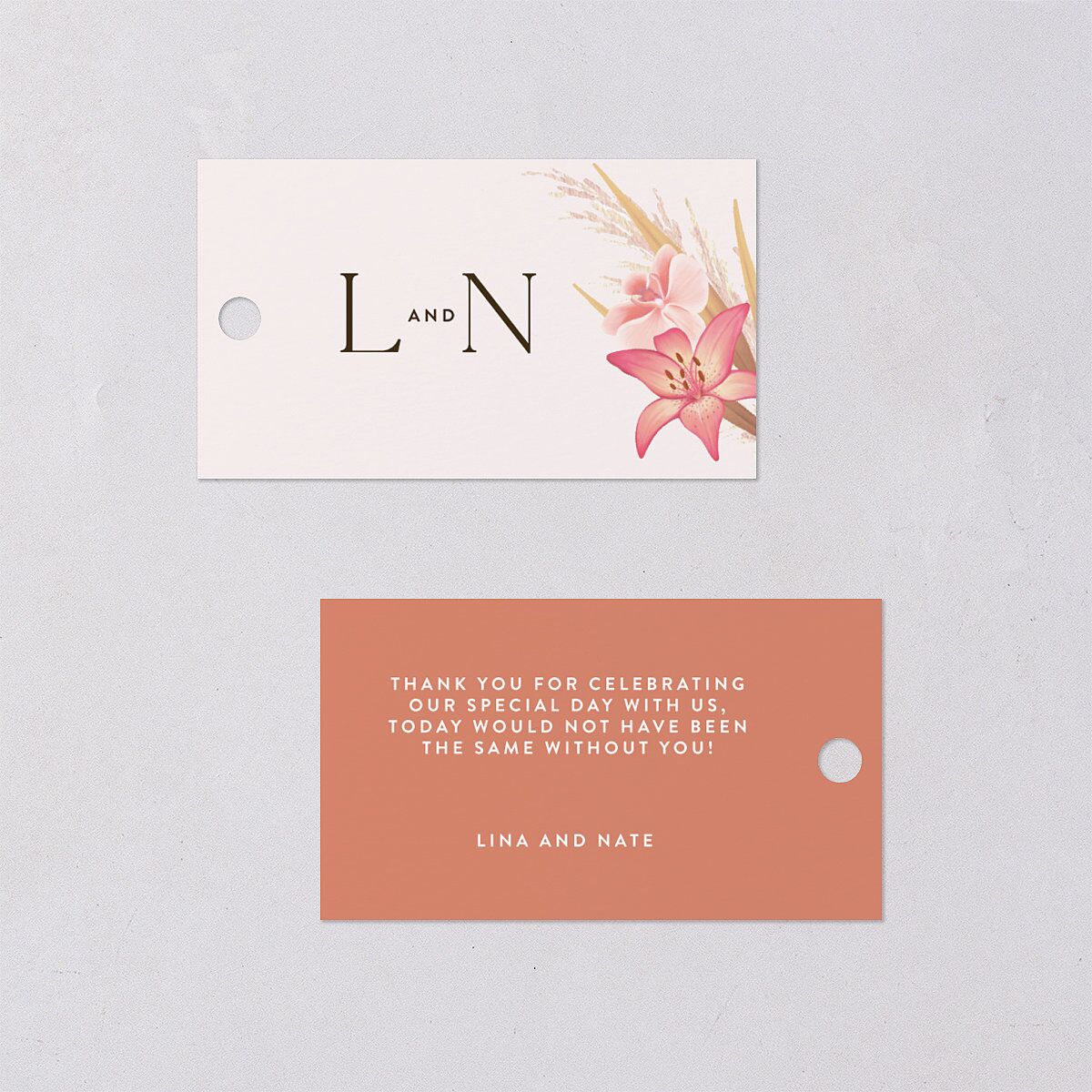 Tropical Oval Favor Gift Tags — view 3