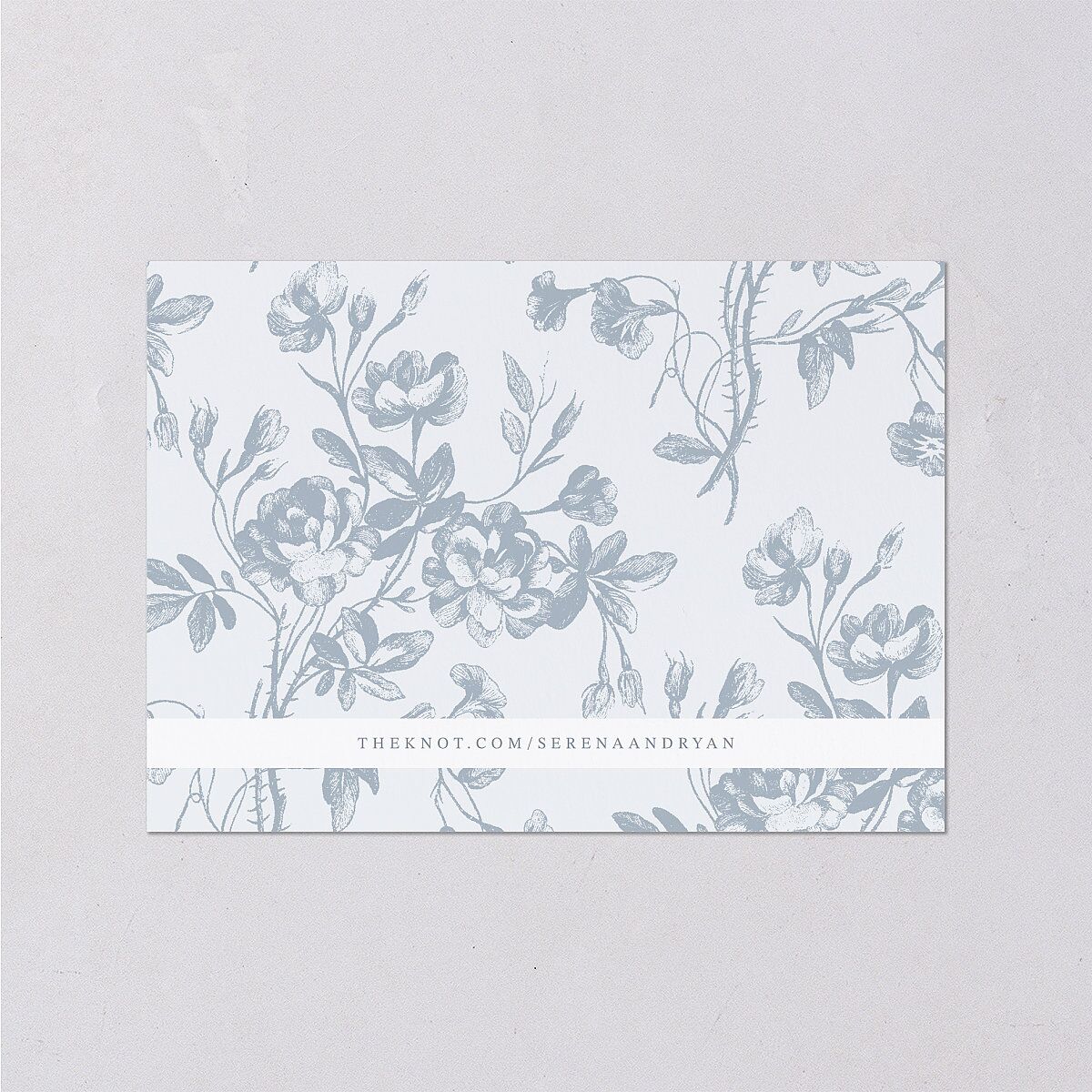 Vintage Hydrangea Garden Crest Wedding Response Cards Slate Signature Standard