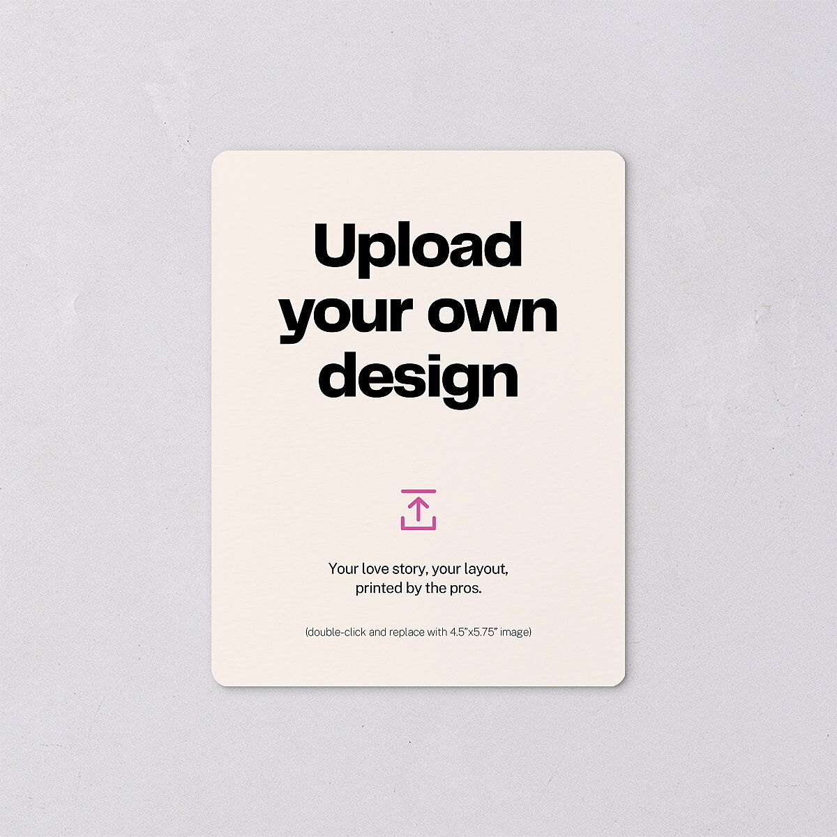 Upload Your Own Design Portrait Photo Save the Date Magnets Pure White Magnet Paper