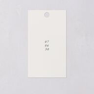 Curved Garland Favor Gift Tags Champagne Signature