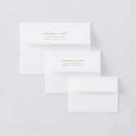 Botanical Monogram Wedding Response Card Standard Envelopes White Standard Dark Camo Return Address Signature