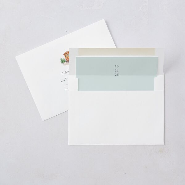 Scenic San Francisco Rehearsal Dinner Invitations Pale Blue Signature Blank Standard