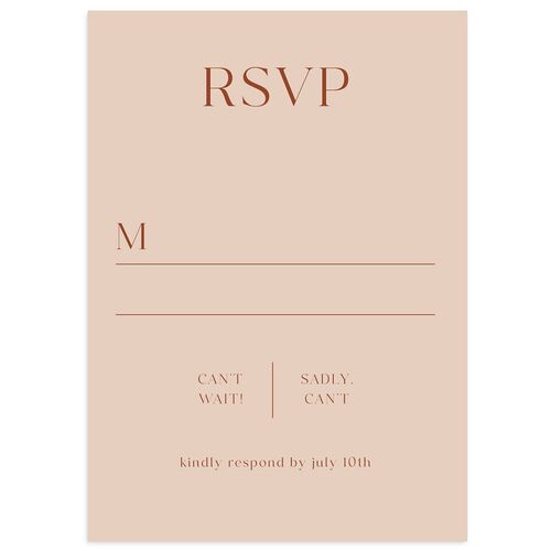 Modern Arch Photo Wedding Response Cards Saddle Signature Standard