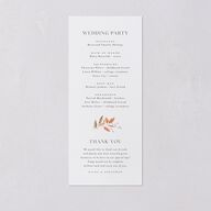 Leafy Rustic Monogram Wedding Programs Raw Sienna Signature