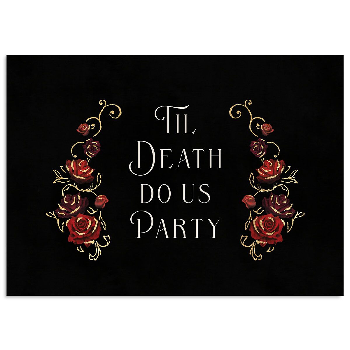 Gothic Gate Foil Wedding Response Cards
