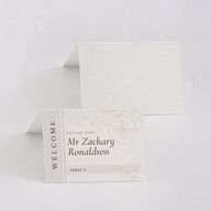 Timeless Passport Place Cards Linen Signature