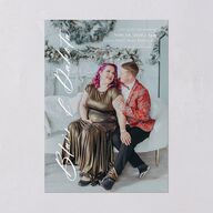 Vertical Names Wedding Invitations Licorice Signature Blank No