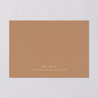 Bohemian Hoop Save The Date Cards Camel Signature smooth Blank No Standard