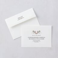 Southwestern Nouveau Wedding Invitations Umber Signature Blank No Standard