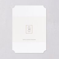 Refined Frame Save The Date Cards Gold Snow Signature smooth Blank No