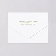 Elegant Italian Toile All-in-One Wedding Invitations Greenery Signature Light Both Recipient and Return Addresses No