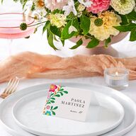 Bordados Florales Place Cards Off-White Signature