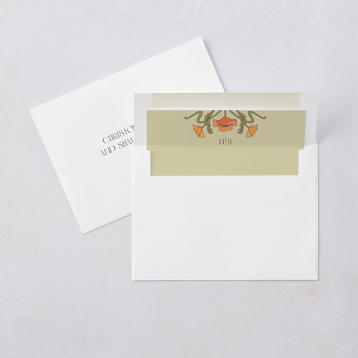 Vintage Nouveau Save The Date Cards — view 9