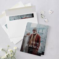 Foundation Wedding Invitations Pure White Signature Blank No Standard