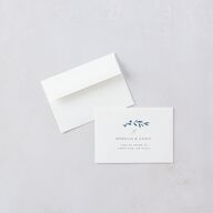 Stefana Crowns Wedding Response Cards Gold Moody Blue Signature Standard