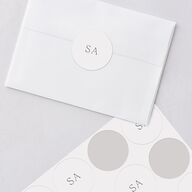 Gilded Lehenga Wedding Stickers Pure White Circle