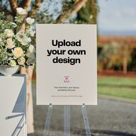 Upload Your Own Design Portrait Photo 18"x24" Welcome Sign Pure White Standard Indoor Foam Core M Welcome