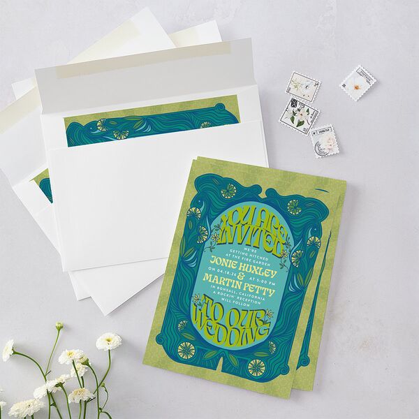 Wedstock Wedding Invitations Sky Signature Blank No Standard