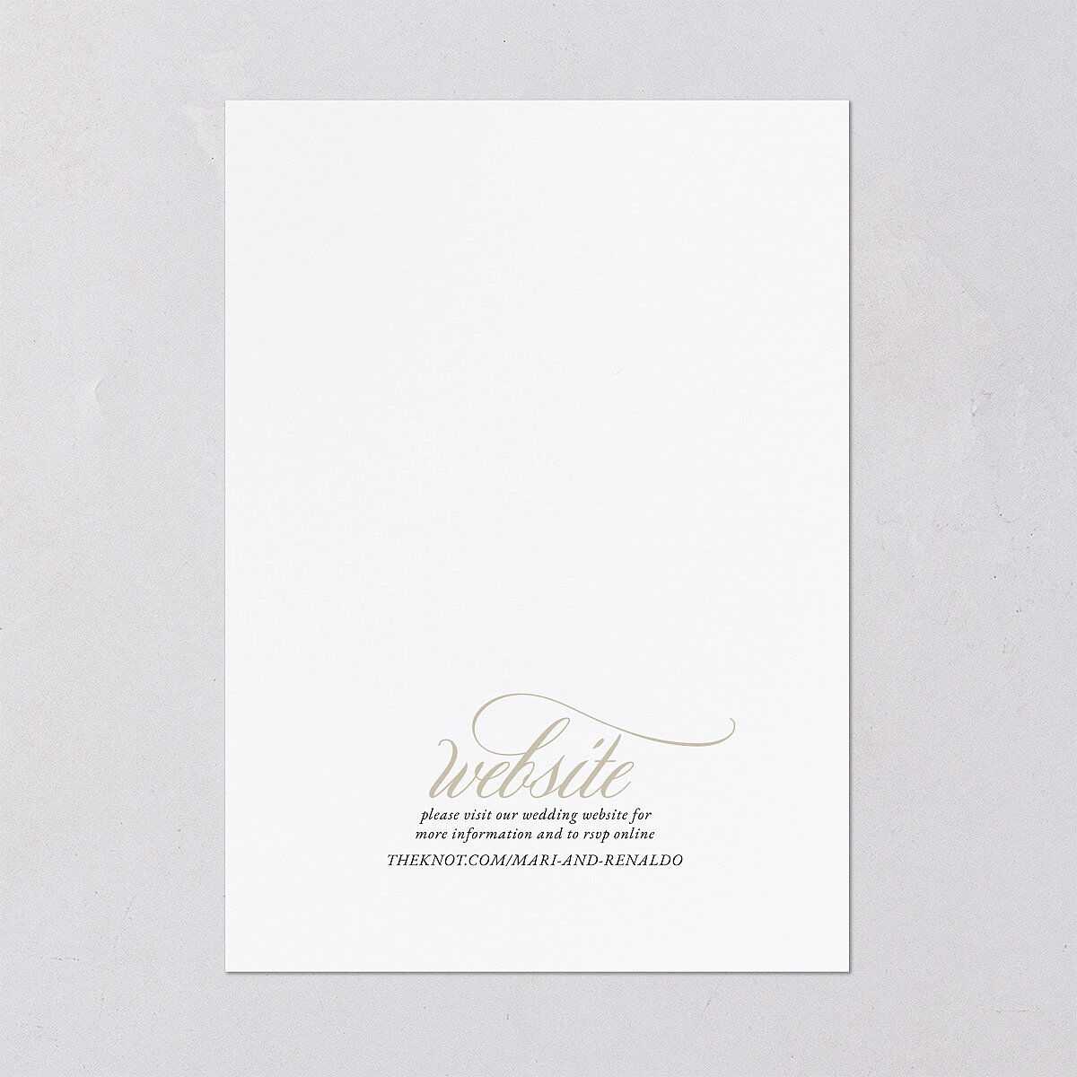 Polished Photo Foil Wedding Invitations Pure White Gold Signature Blank Standard No