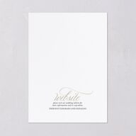 Polished Photo Foil Wedding Invitations Pure White Gold Signature Blank Standard No