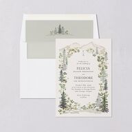 Elegant Mountain Border Envelope Liners Meadow Standard