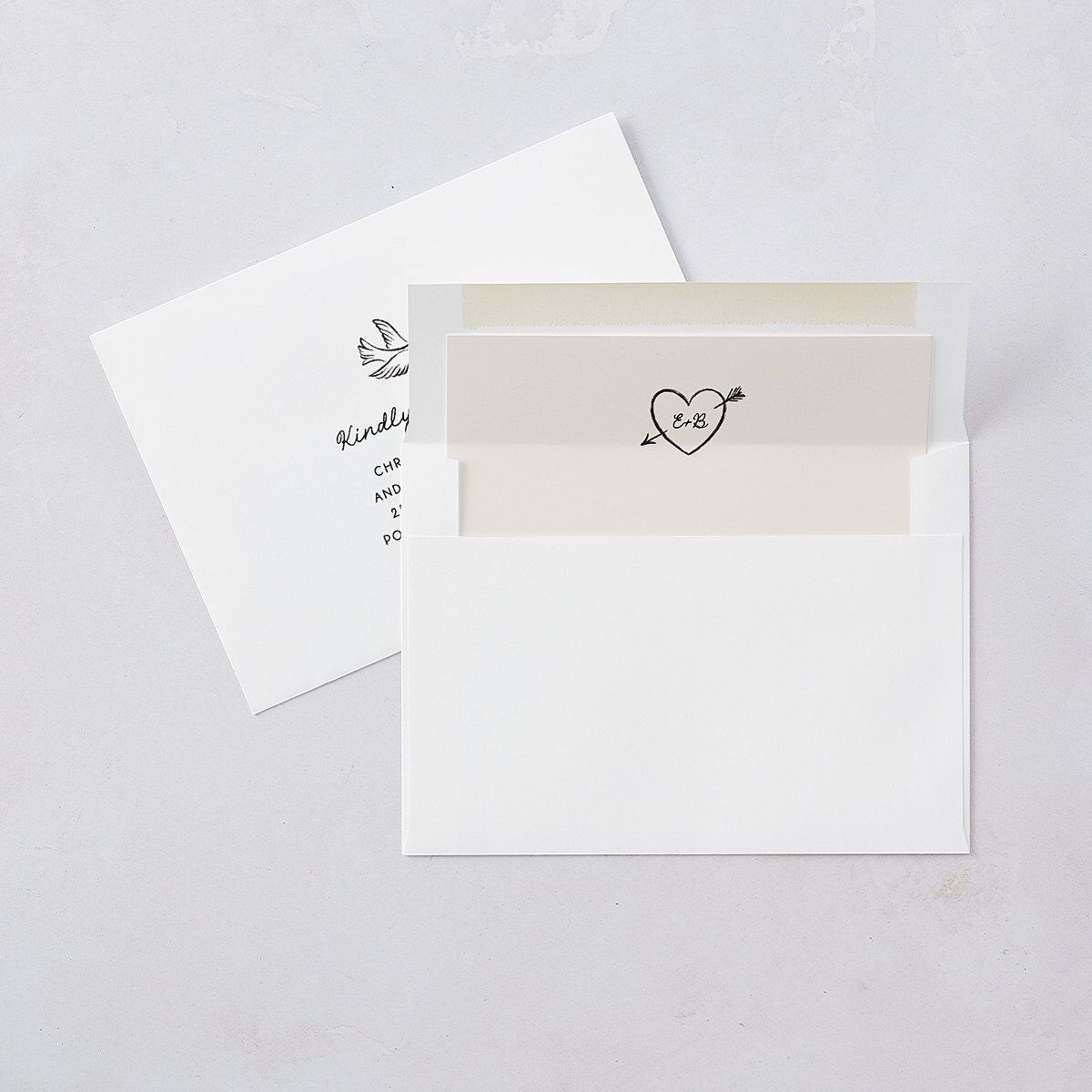 Vintage Lovebird Banner Save the Date Cards Linen Signature smooth Blank No Standard