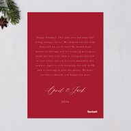 Beloved Poinsettia Holiday Cards Crimson Signature Blank Standard Portrait