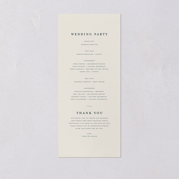 Palm Tree Icon Wedding Programs Tide Pool Signature