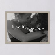 You and Me Save the Date Cards Fawn Signature smooth Blank No Standard
