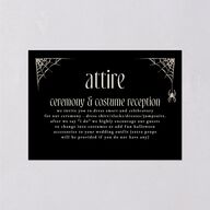 Spooky Halloween Nouveau Wedding Enclosure Cards Linen Signature Standard