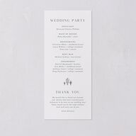 Western Cactus Wedding Programs Eucalyptus Signature